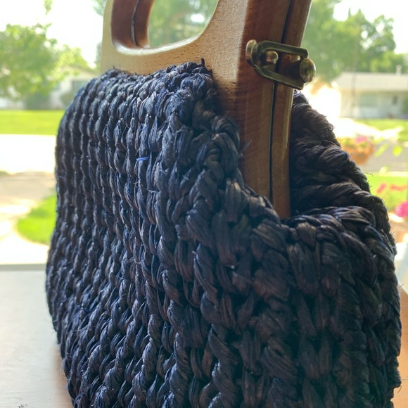 Vintage Japanese woven purse - Picture 13 of 16